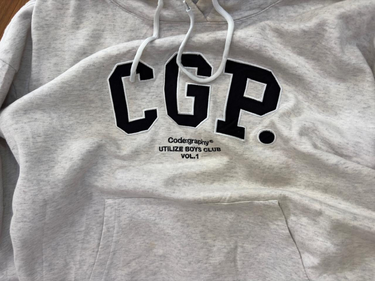 Grey 'CGP' Thick Hoodie