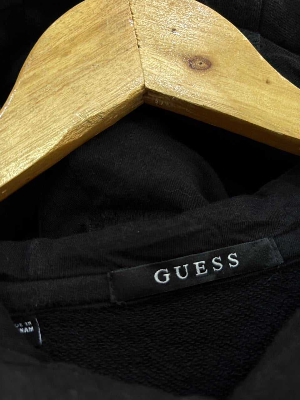 Black 'Guess' Thick Hoodie