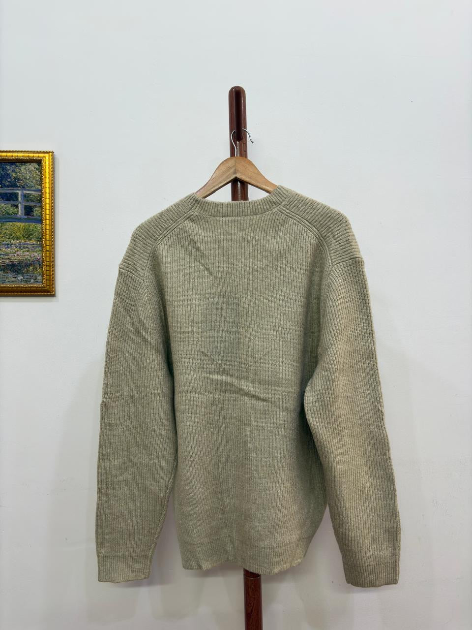 'They' Thick Ribbed Knit Sweater