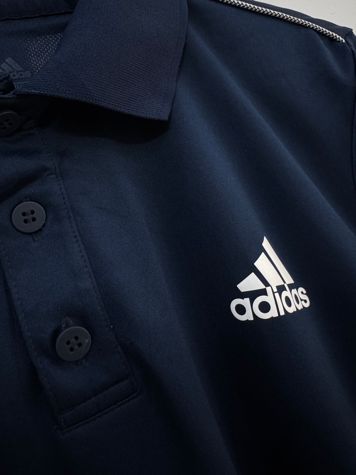 Navy Blue @adidas Aeroready Polo