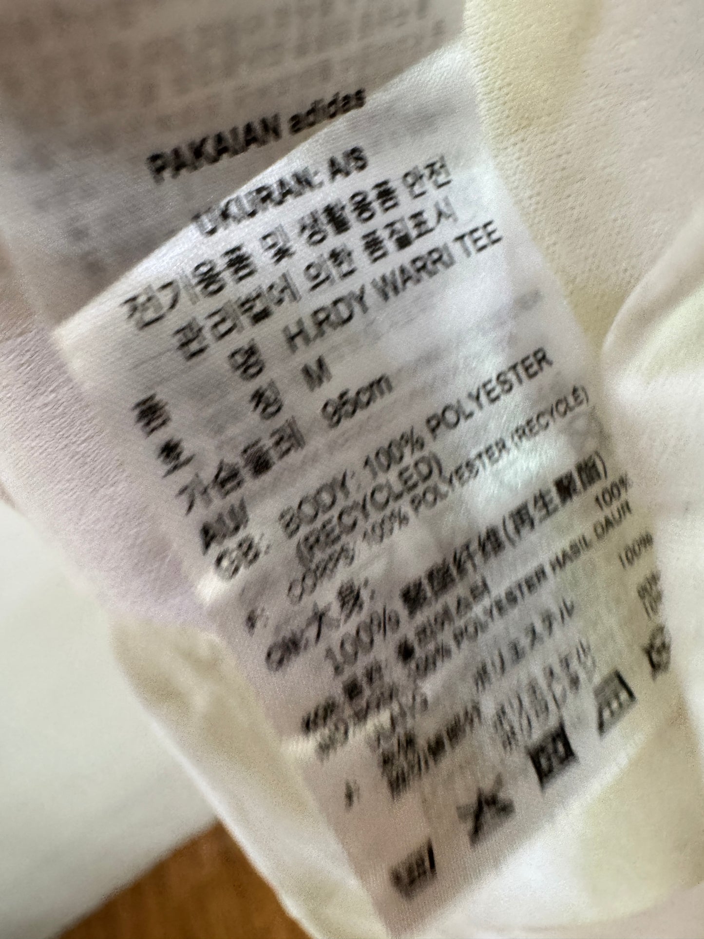 White Adidas 3-Stripes Tee