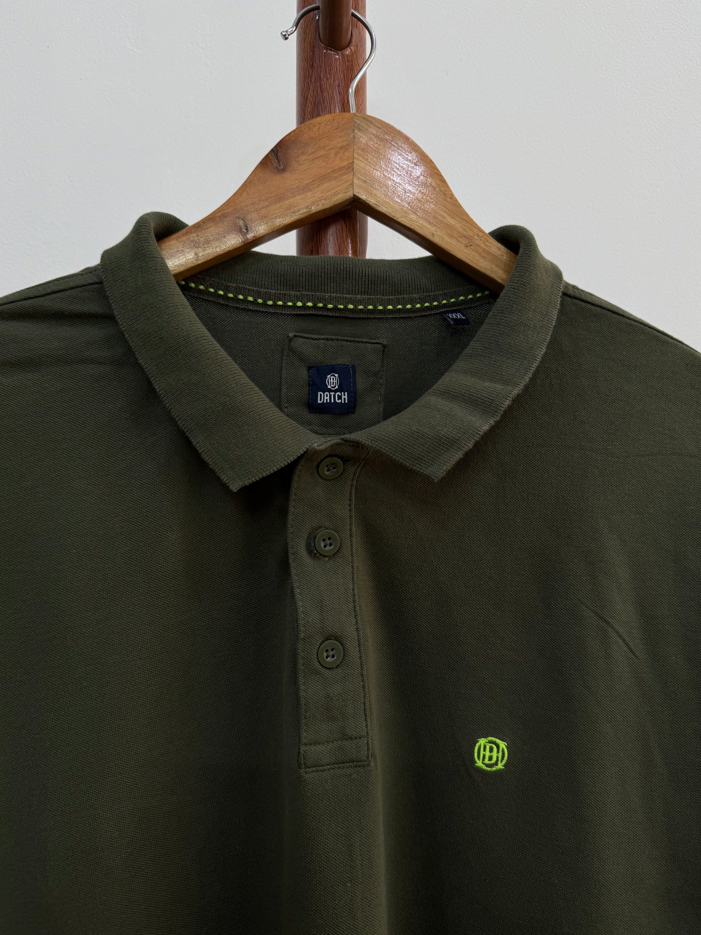 Green Datch Cotton Polo Tee