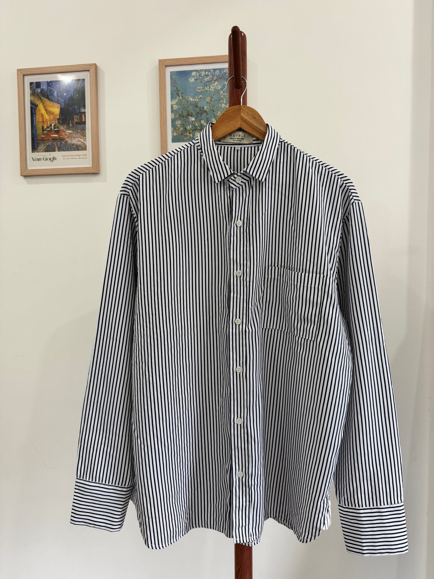 Classic Striped Korean Unisex Summer Shirt