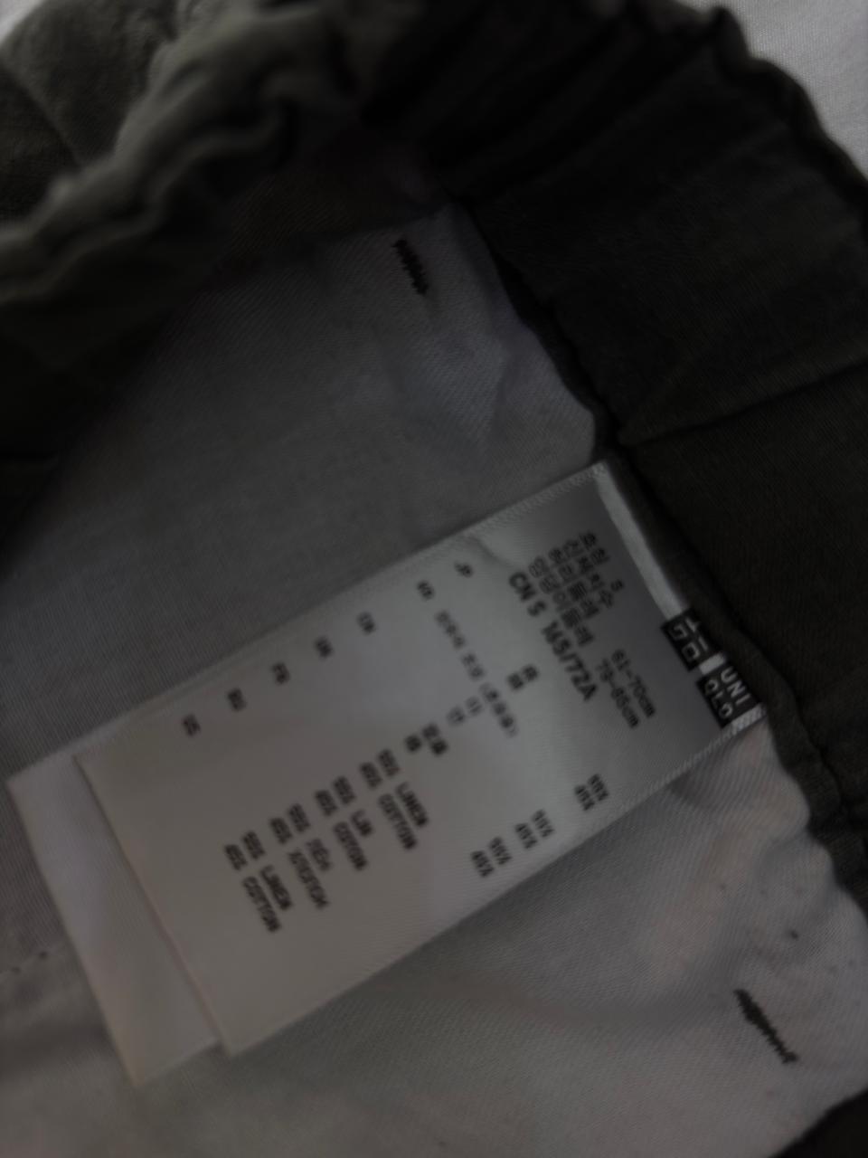 Olive Green Uniqlo Linen Trouser