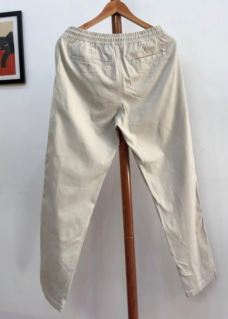 Beige 'Buckaroo' Soft Corduroy Summer Trouser