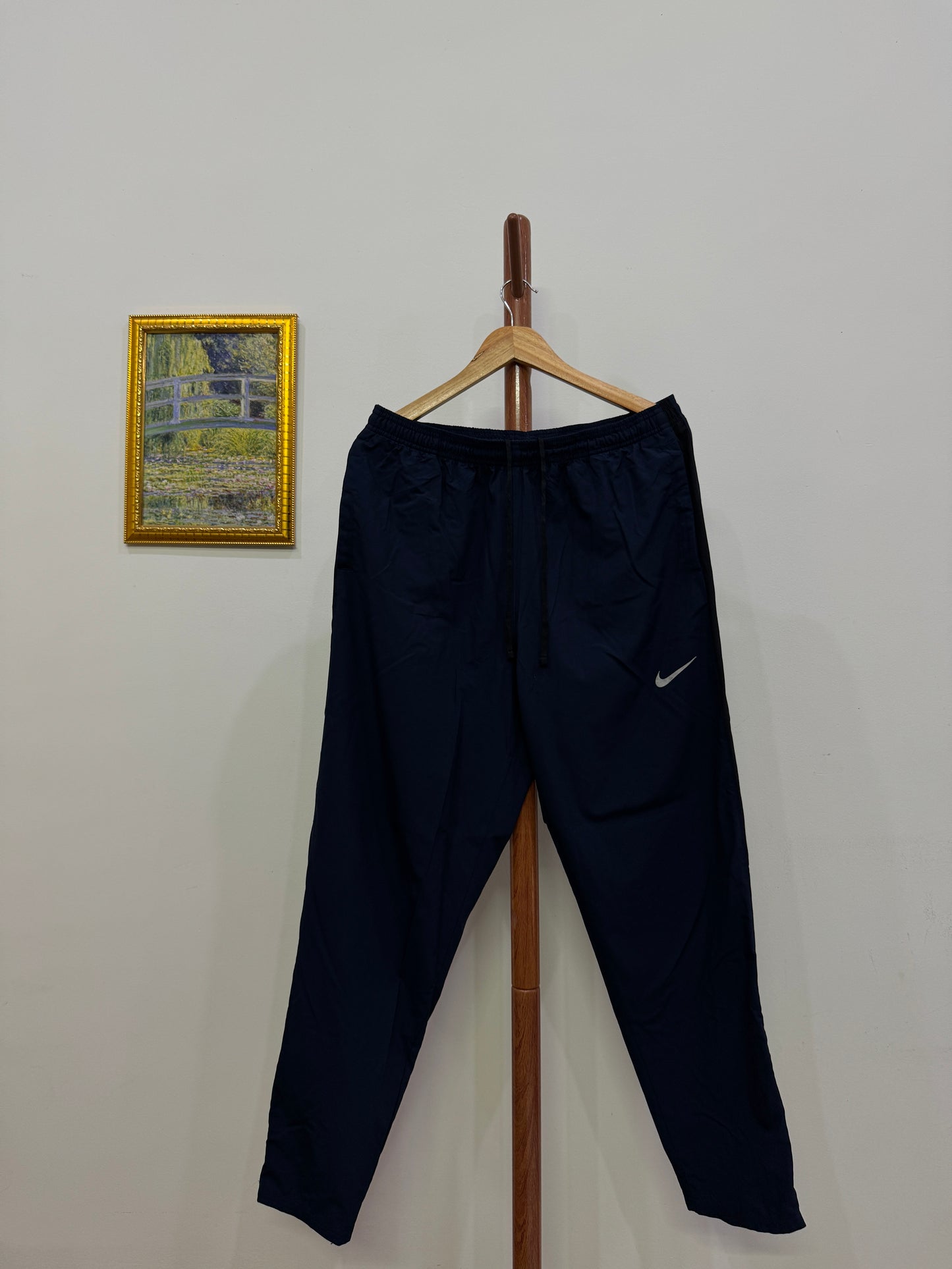 Navy Blue ‘Nike’ Reflective Swoosh Pant