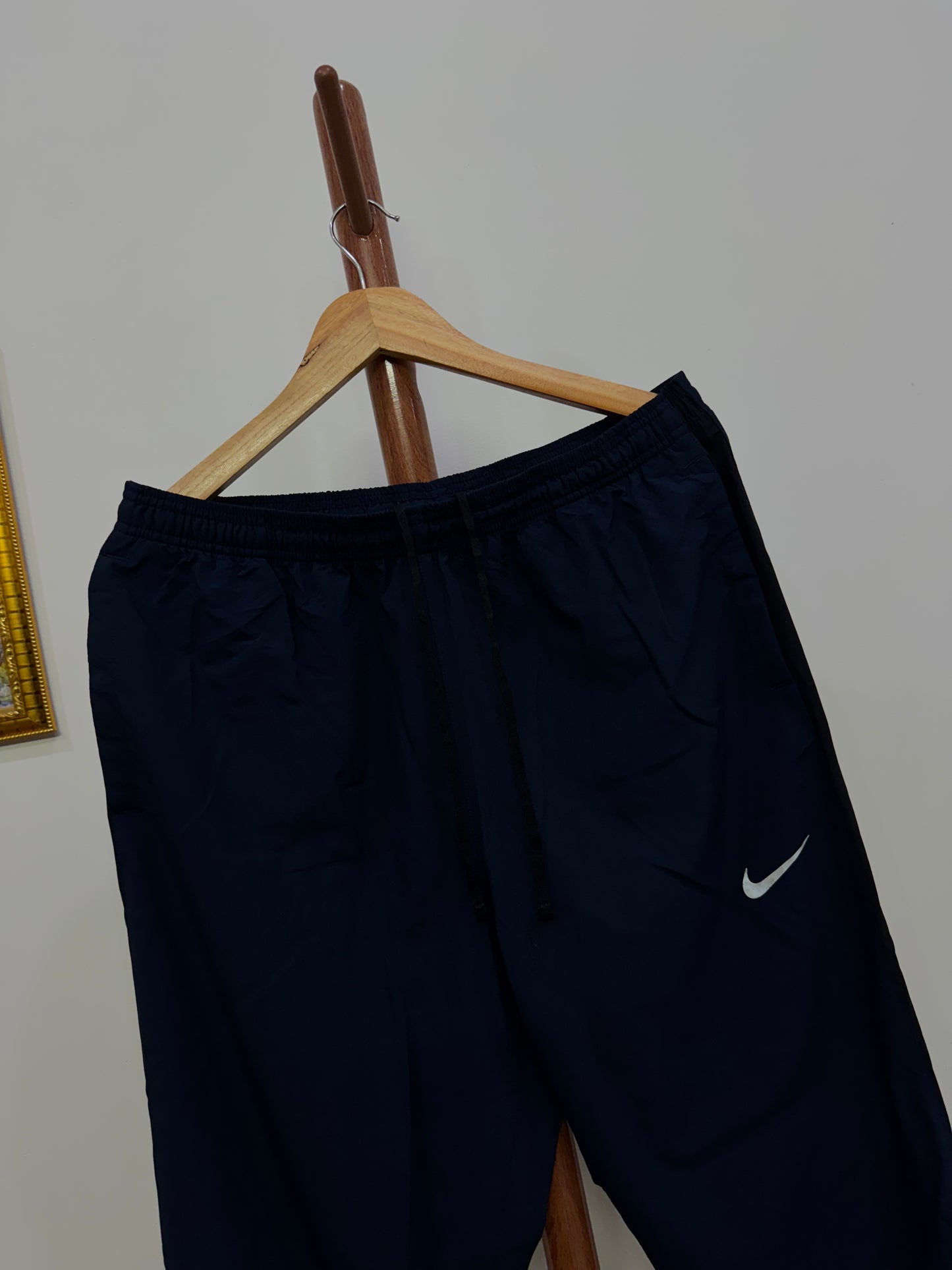 Navy Blue ‘Nike’ Reflective Swoosh Pant