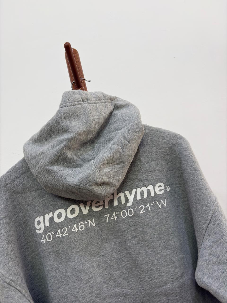 Grey 'Grooverhyme' Thick Hoodie