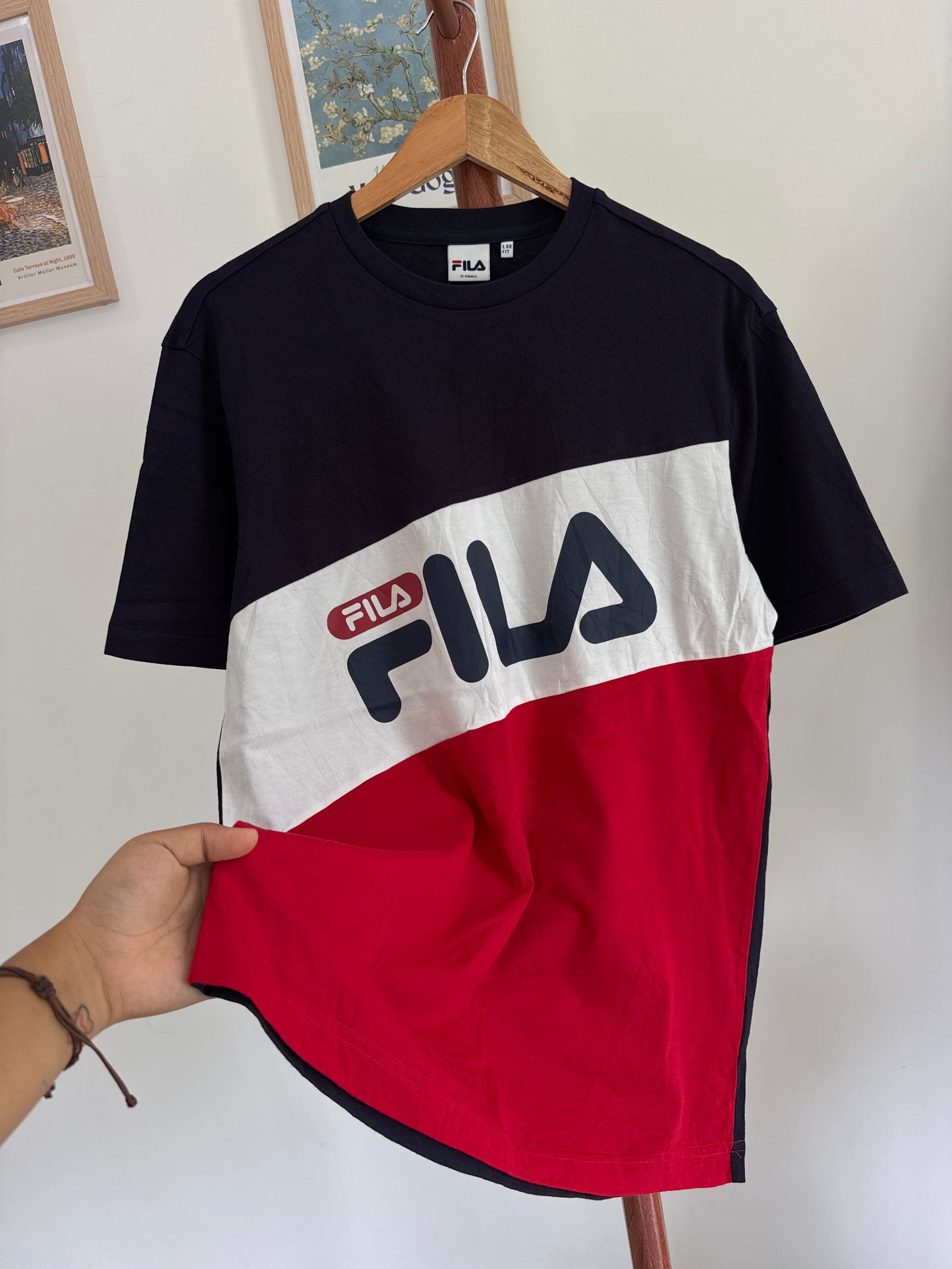 Colorblock ‘FILA’ Oversize Tee