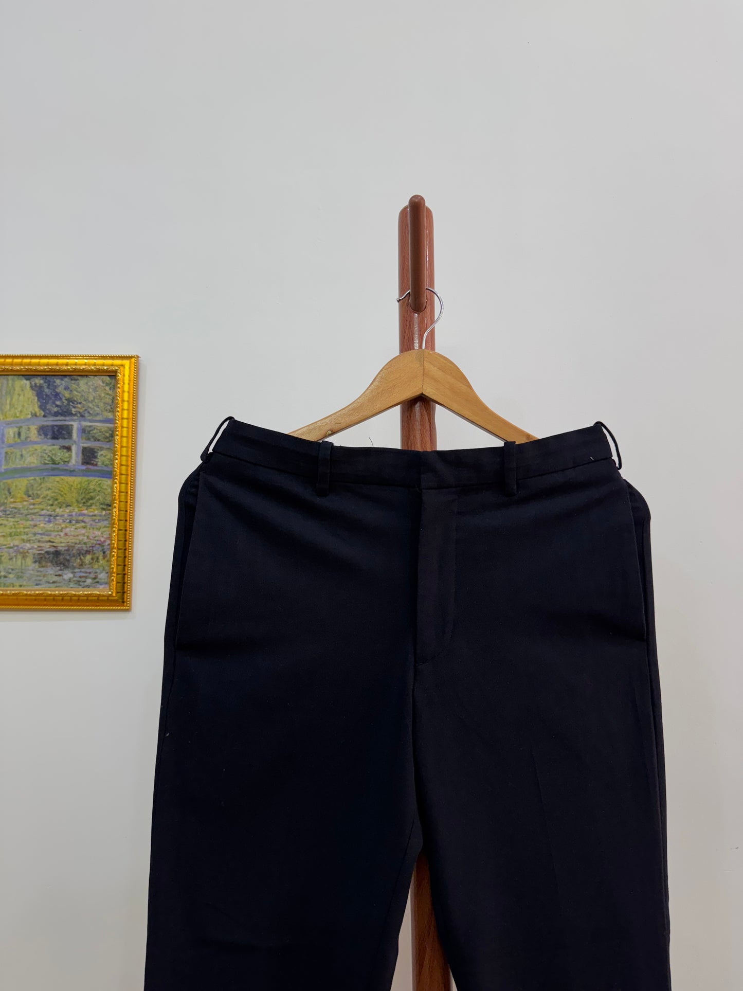 Uniqlo Navy Blue Cotton Trouser