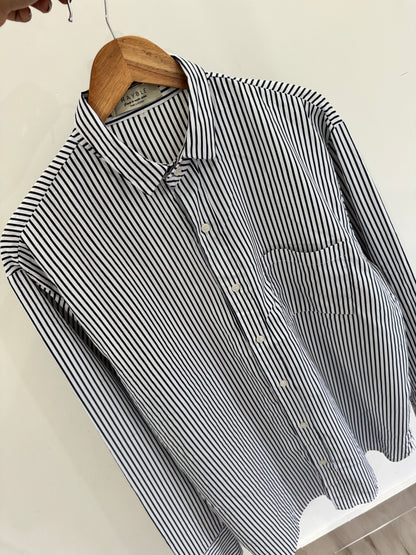 Classic Striped Korean Unisex Summer Shirt