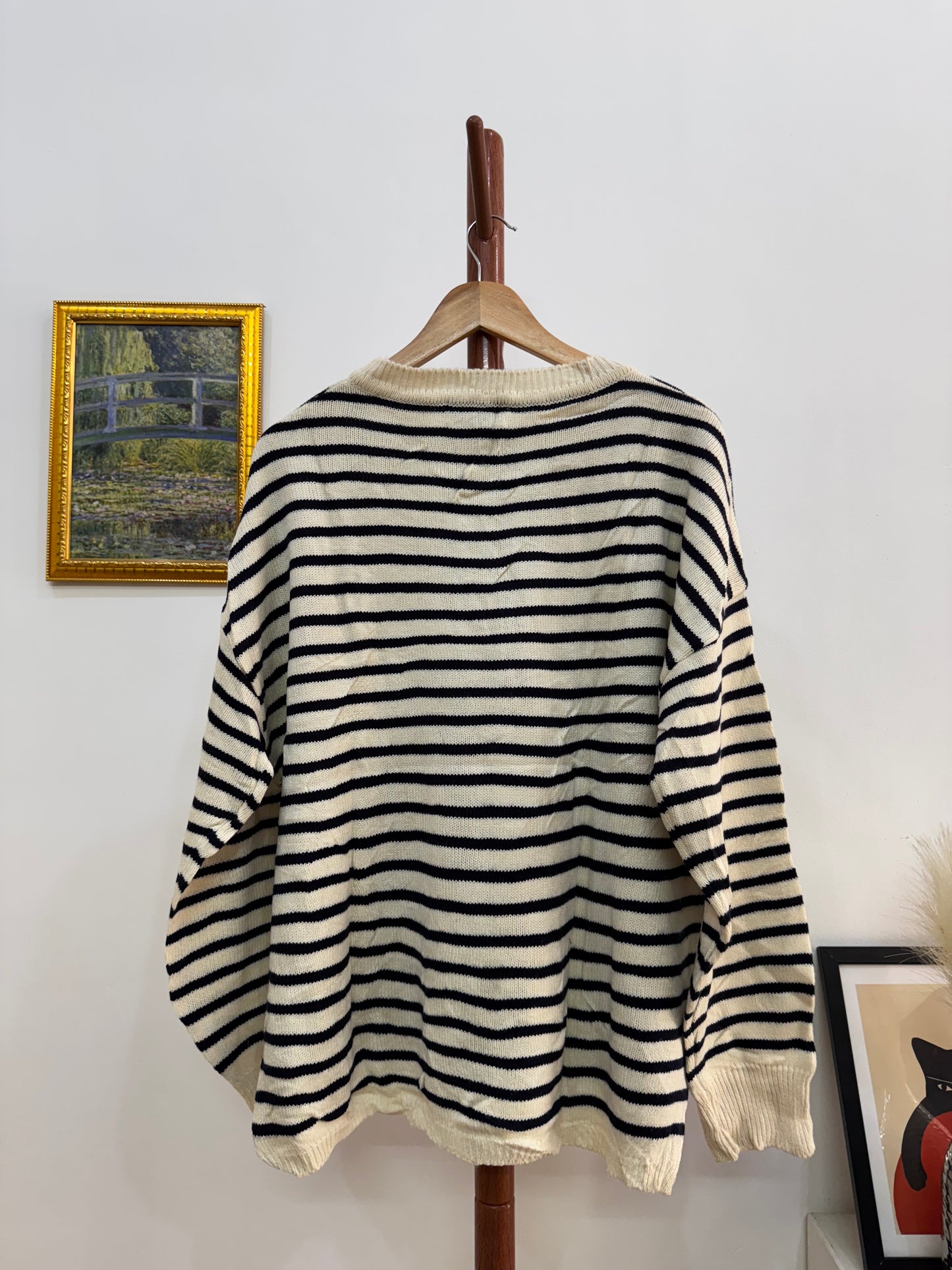 At Corner’ Stripes Buttoned Up Sweater