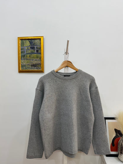 GREY BASIC KNITWEAR