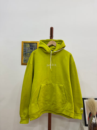 NIKE NEON GREEN HOODIE