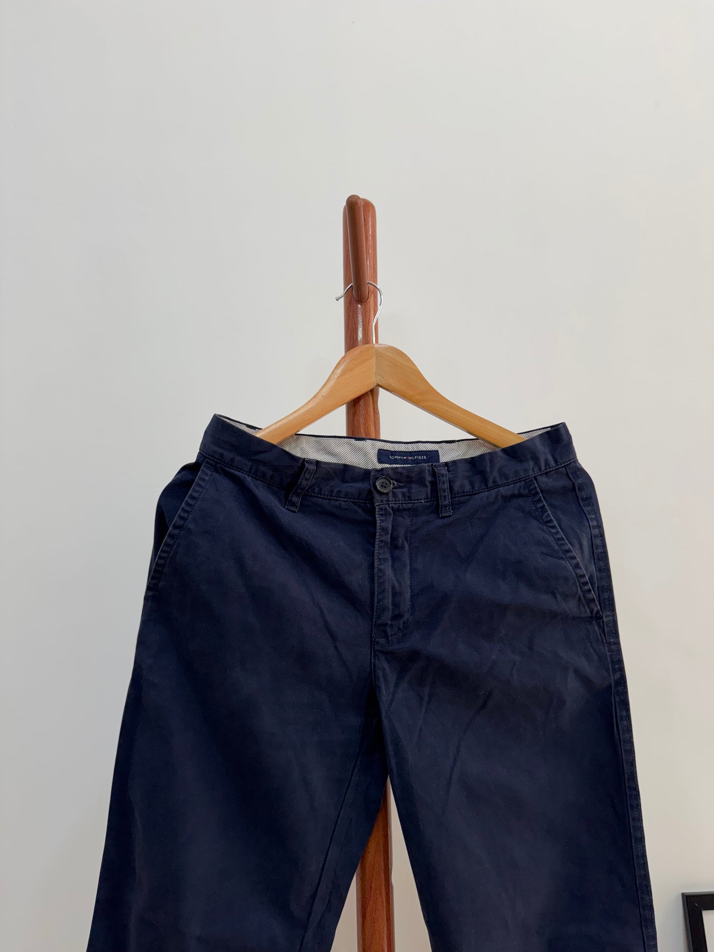 Authentic Navy Blue  ‘To mmy Hilfig er’ Cotton Trouser