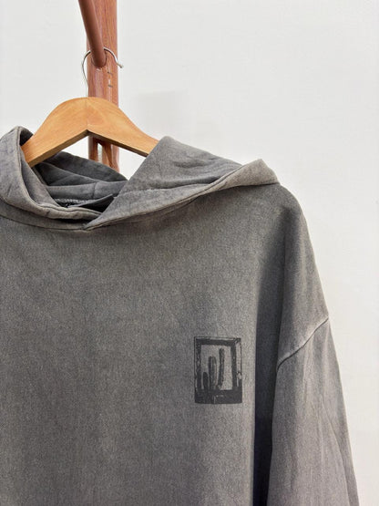 AGE 🏜️ Heavyweight Washed Anthacrite Grey Hoodie 

Not faded its washed anthacrite Grey