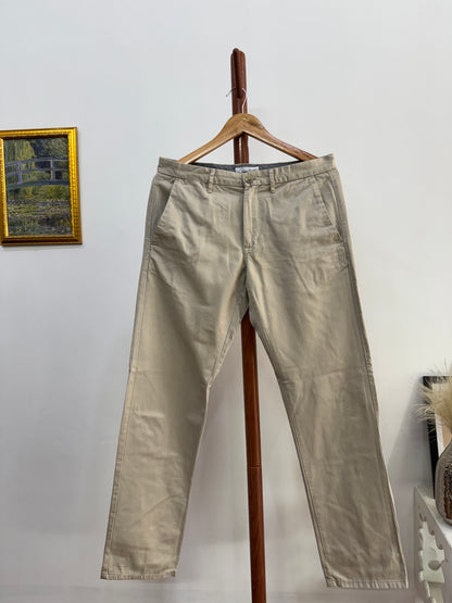 Beige ‘Calvin Klein’ Cotton Trouser