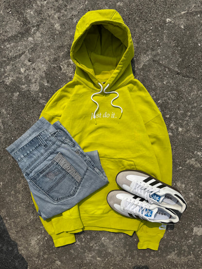 NIKE NEON GREEN HOODIE