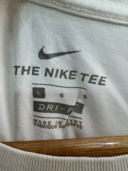 White ‘NIKE’ BIG SWOOSH Cotton Tee