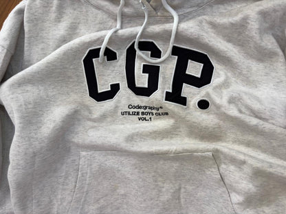 Grey 'CGP' Thick Hoodie