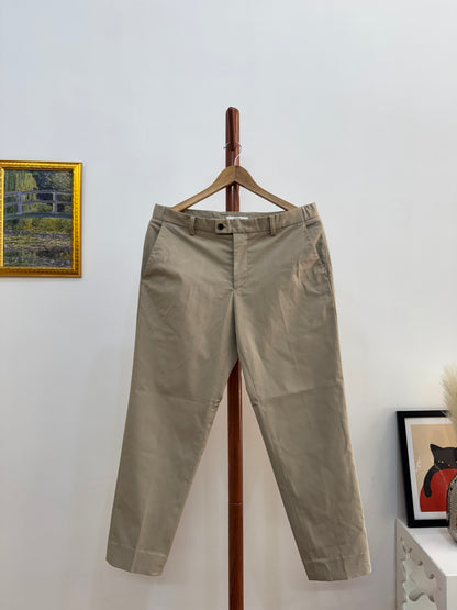 Brown Beige Tailored Fit Trouser