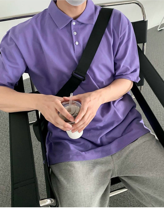 Lila ‘NORMANIC’ Polo Cotton Tshirt