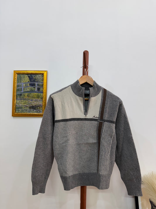 Vintage Grey Knitted Sweater