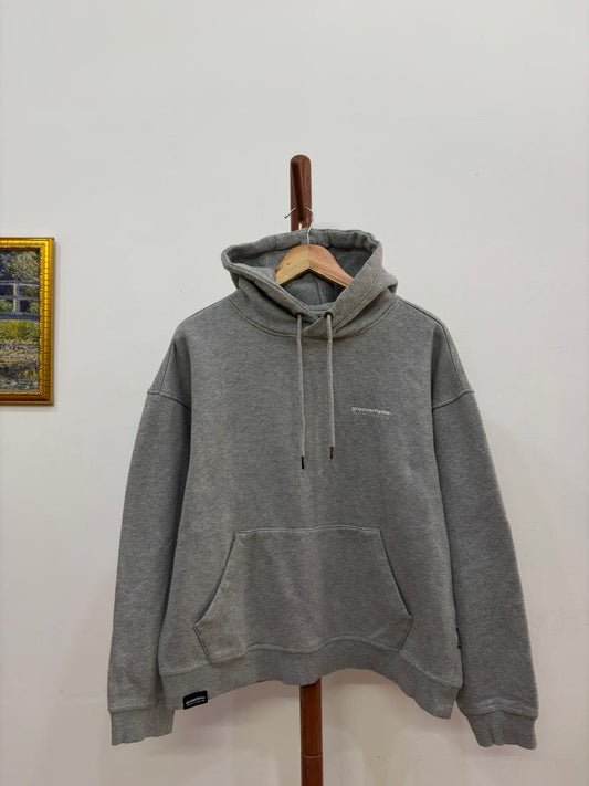 Grey 'Grooverhyme' Thick Hoodie