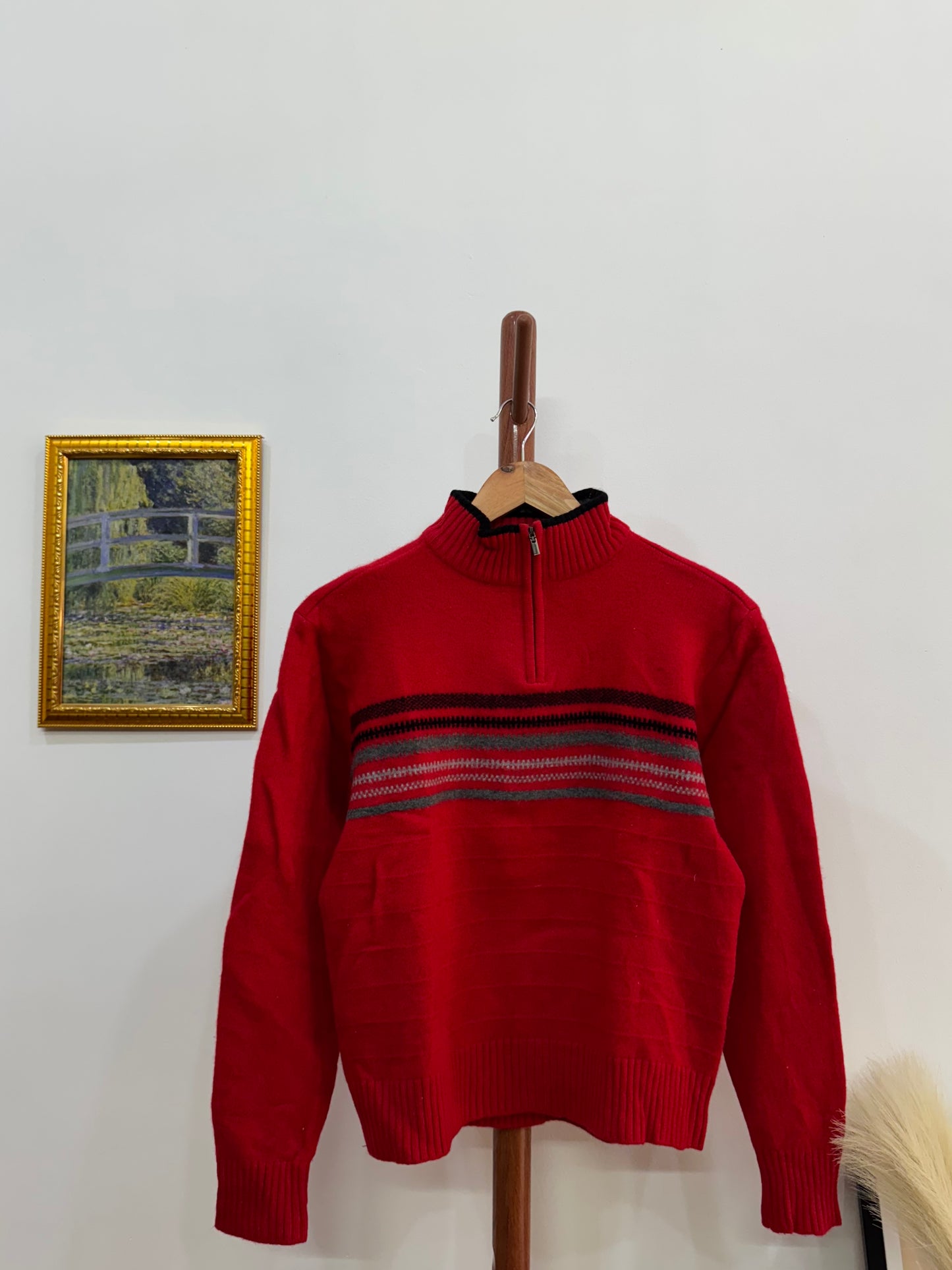 Red Woollen Knitted Sweater