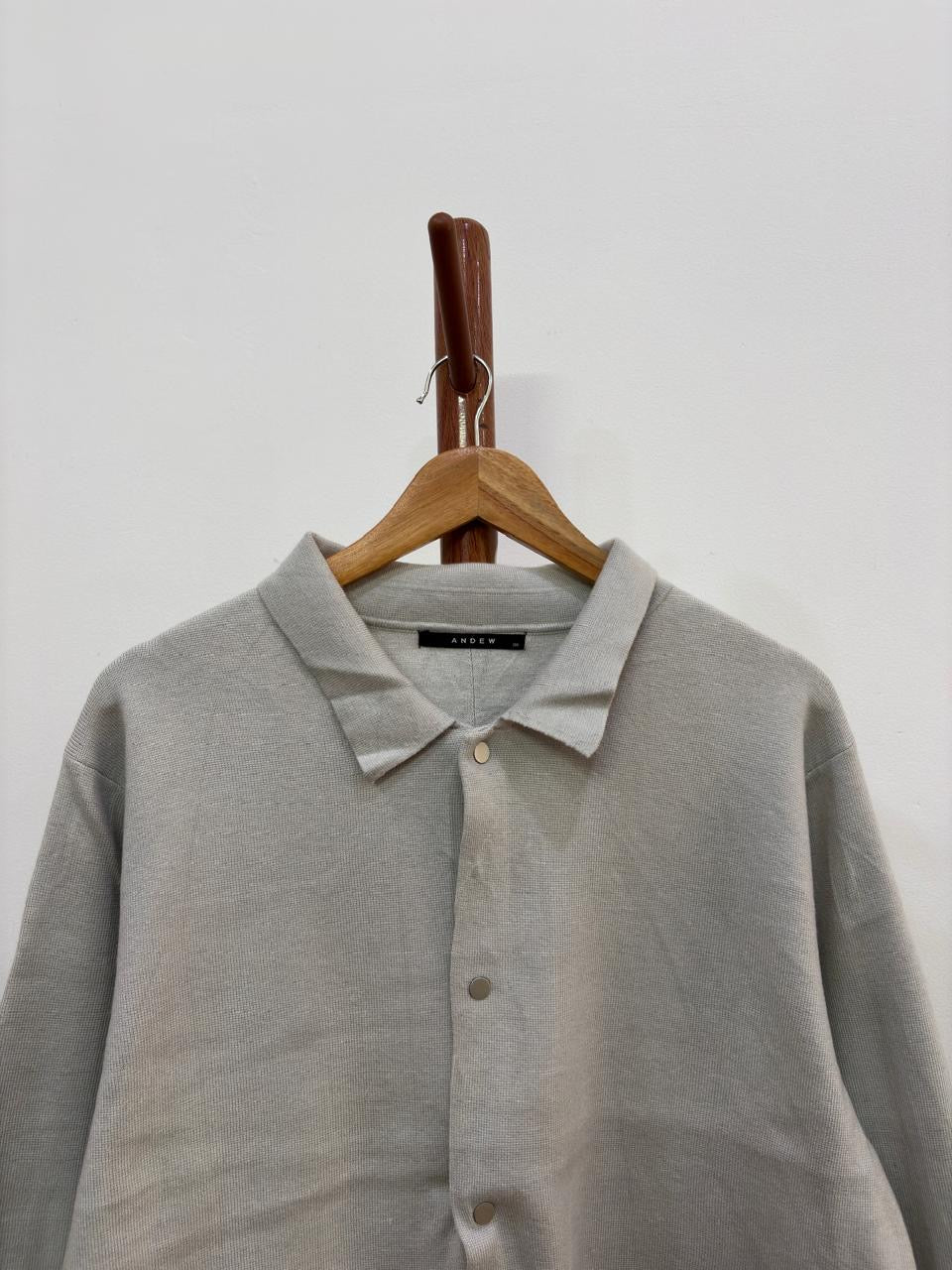 Beige button up sweater