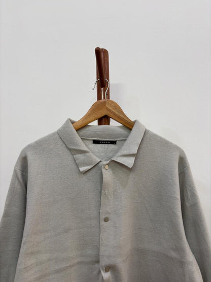 Beige button up sweater