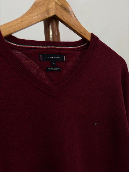 Old money essentials 
Red Authentic 'Tommy Hilfiger' Lambswool Sweater