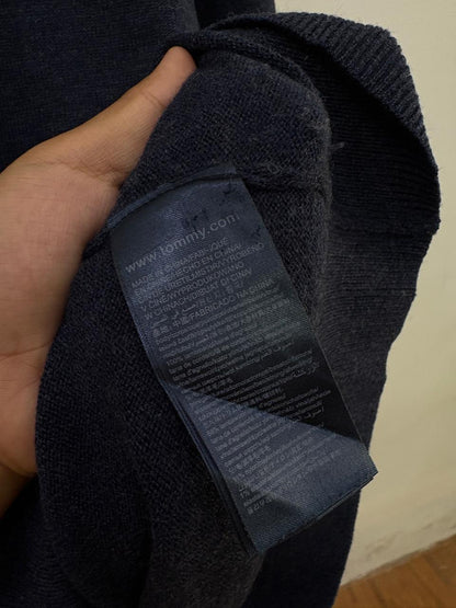 Old money essentials 
Navy Authentic 'Tommy Hilfiger' Lambswool Sweater