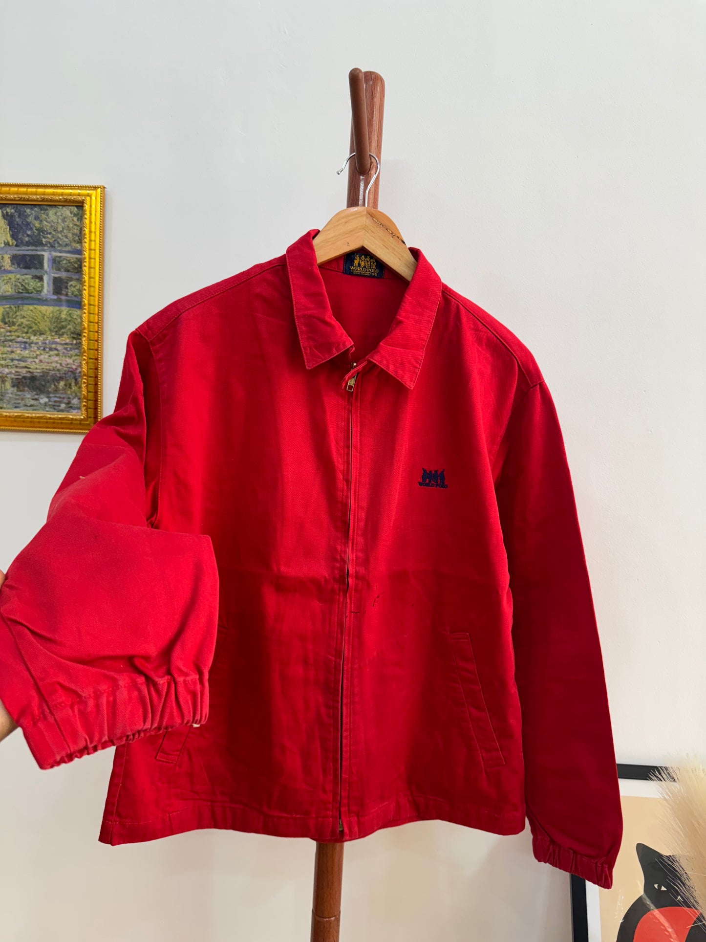 Red Coach Harrington Collared Jacket