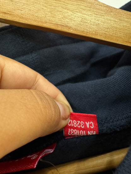 Navy Blue ‘Supreme’ Box Logo Thick Hoodie