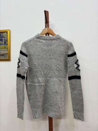 Grey 'Forever 21' Aztec Sweater