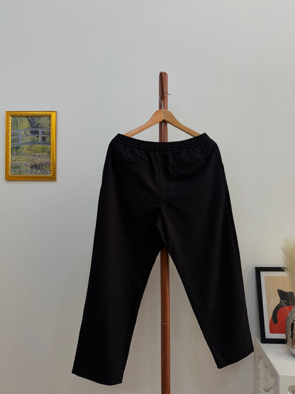 Black  Baggy Linen Trouser