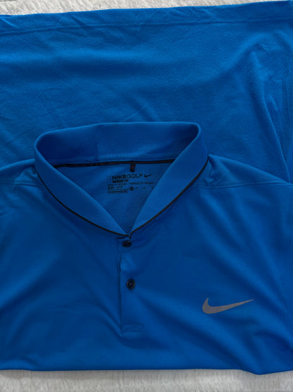 Blue ‘NIKE GOLF’ Dri-Fit Polo Tee