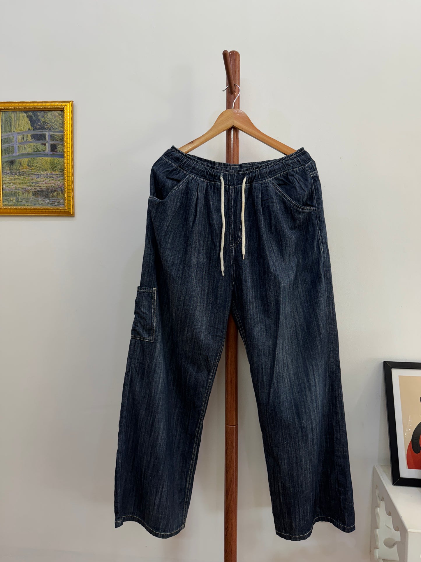 Baggy Denim-like Korean Trouser