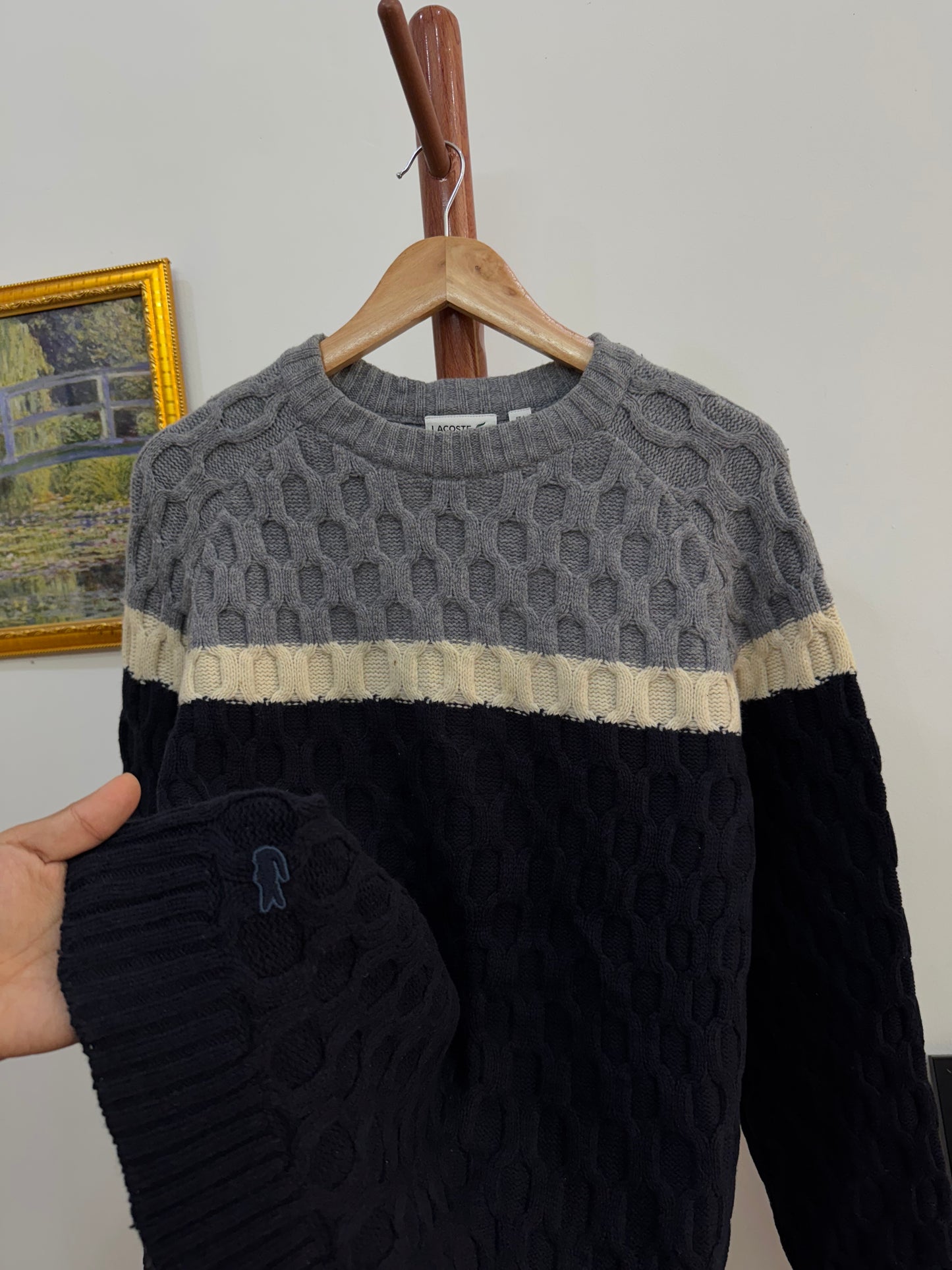 Authentic LACOSTE WaffleKnit Sweater