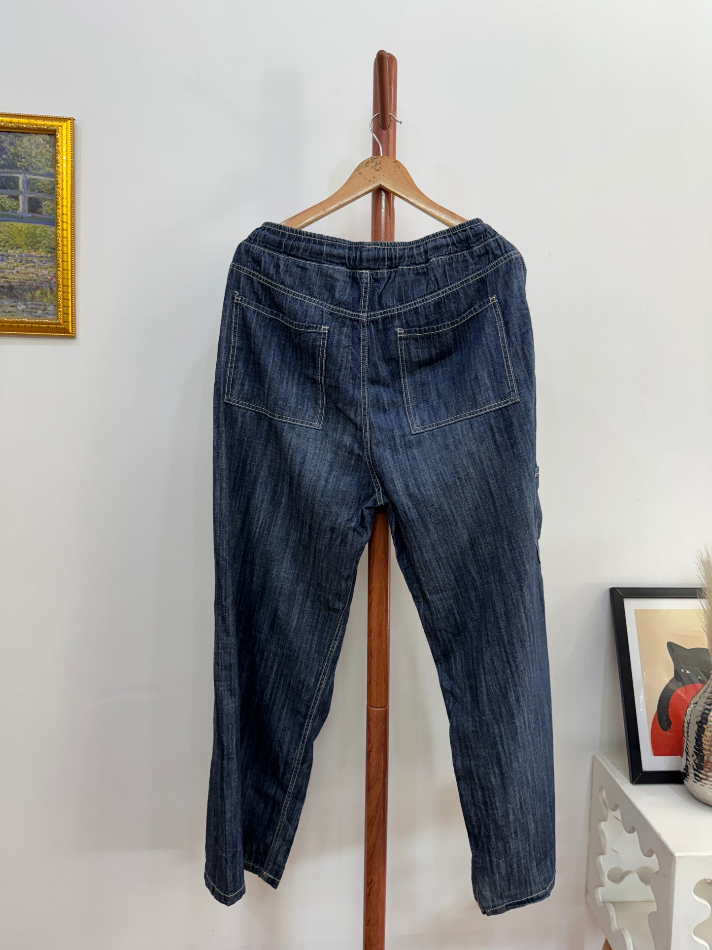 Baggy Denim-like Korean Trouser