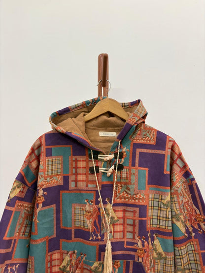 Vintage Artsy Fleece Hoodie 
Thick ,Warm & great for winter 
Fits