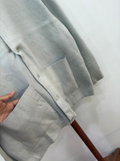 Beige button up sweater