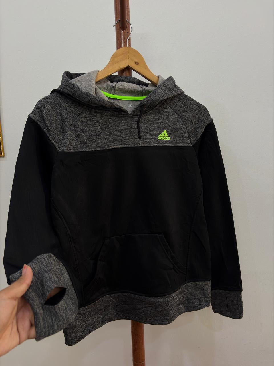 Adidas Black Techwear Hoodie