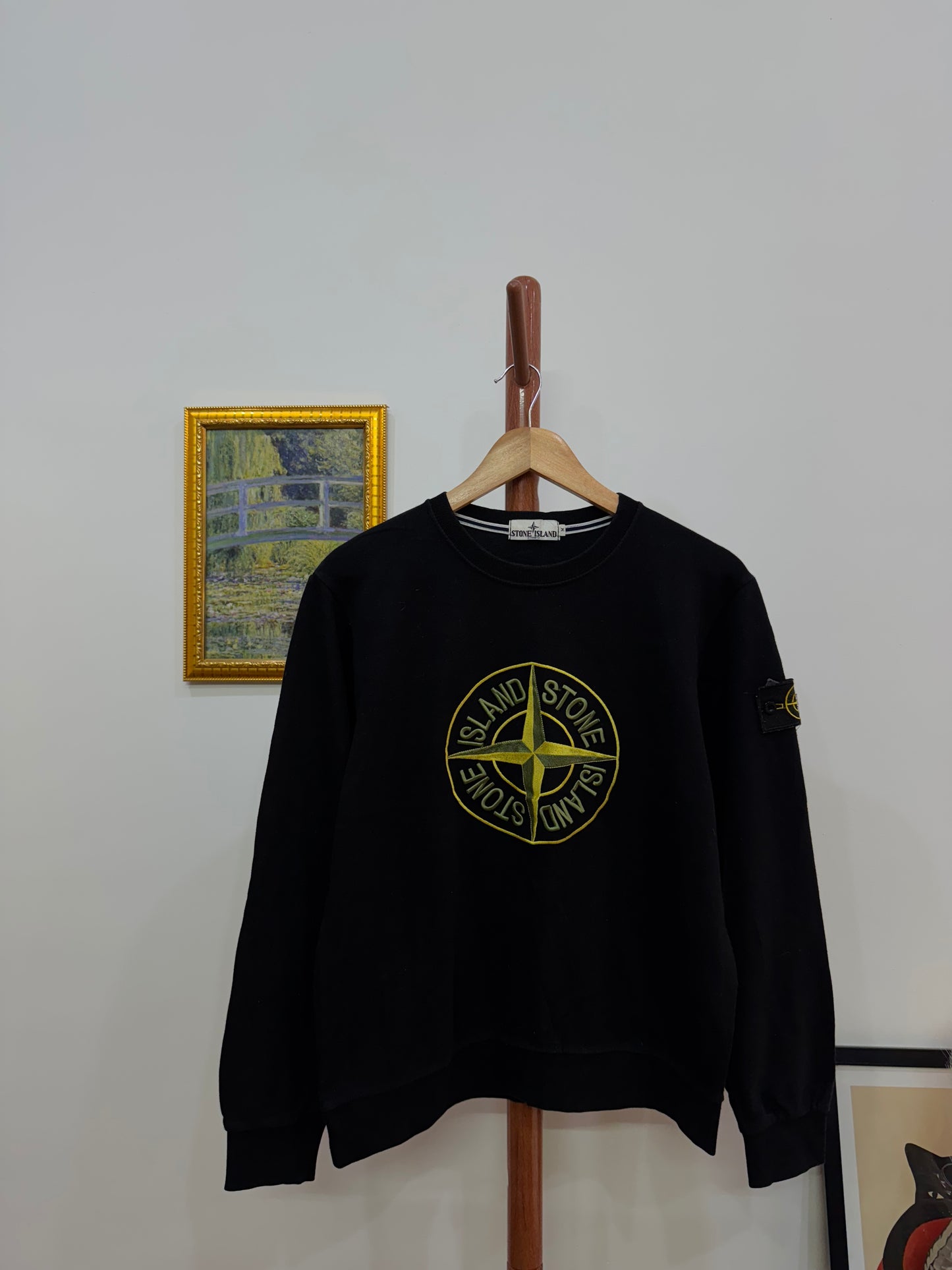 Black StoneIsland Crewneck