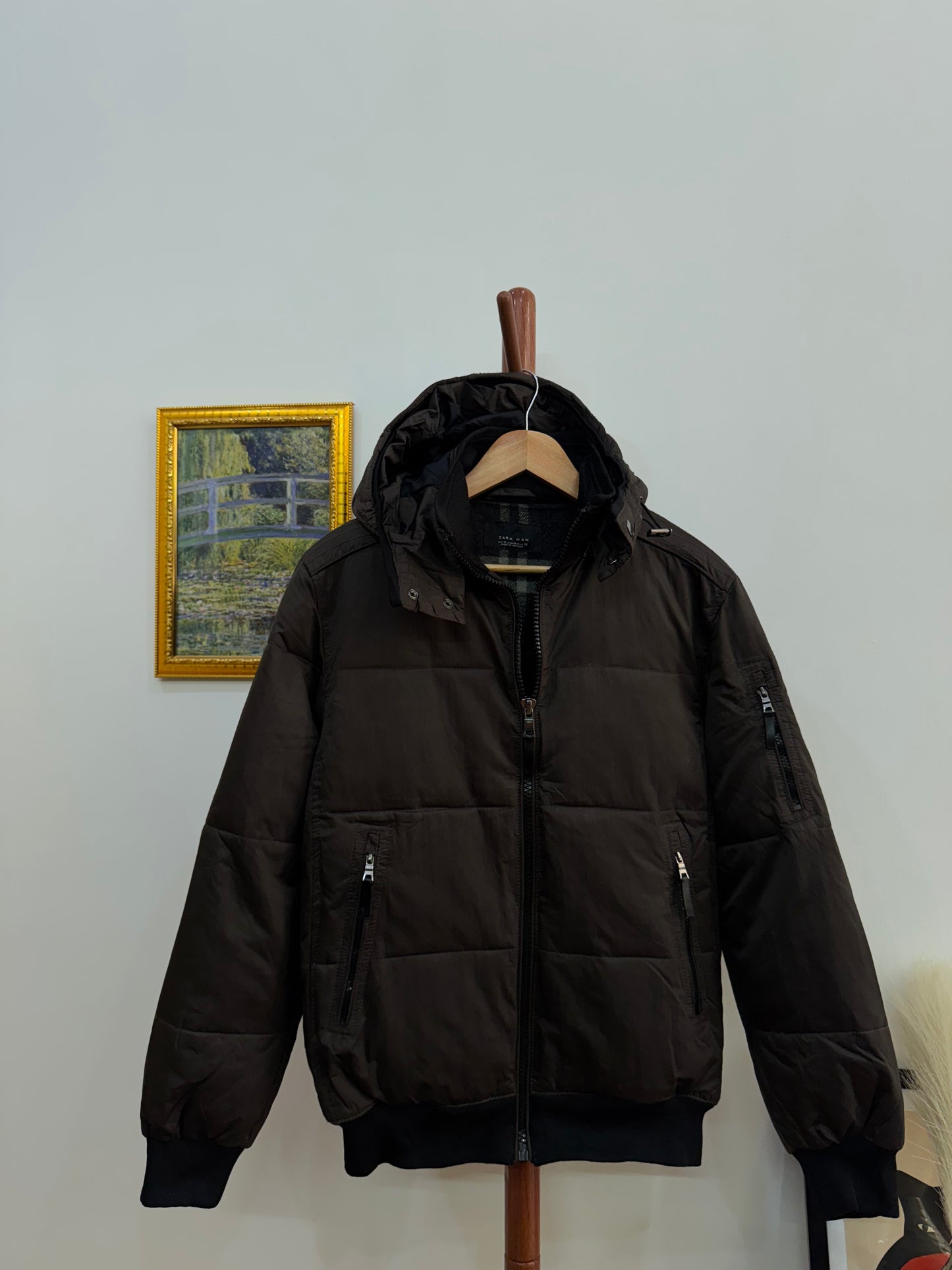 Brown ‘Zara man’ Puffer Down Jacket