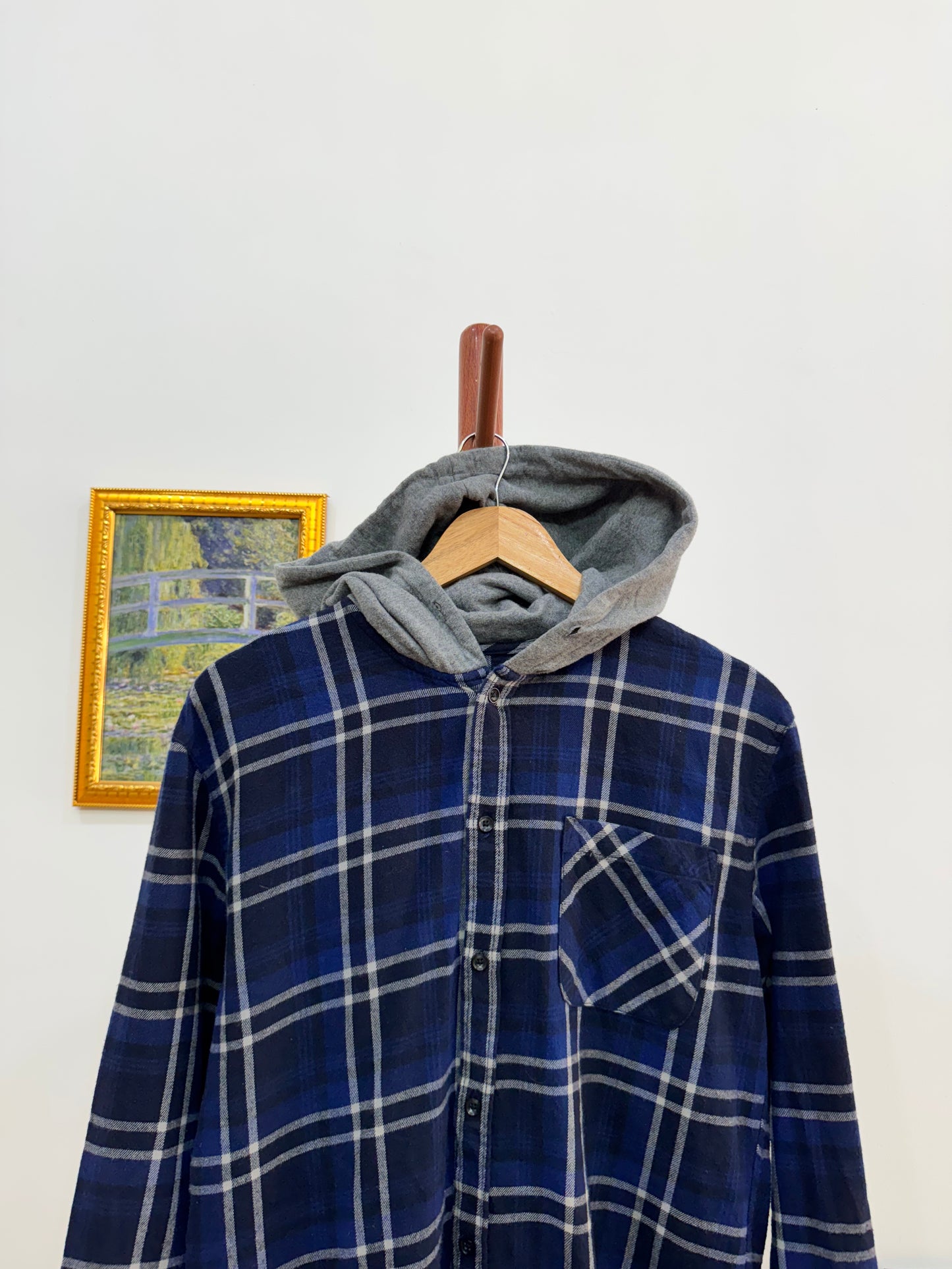 Hangten Checkeref Blue Shirt