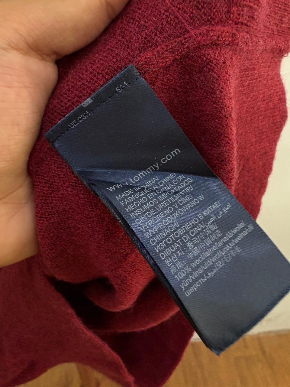 Old money essentials 
Red Authentic 'Tommy Hilfiger' Lambswool Sweater