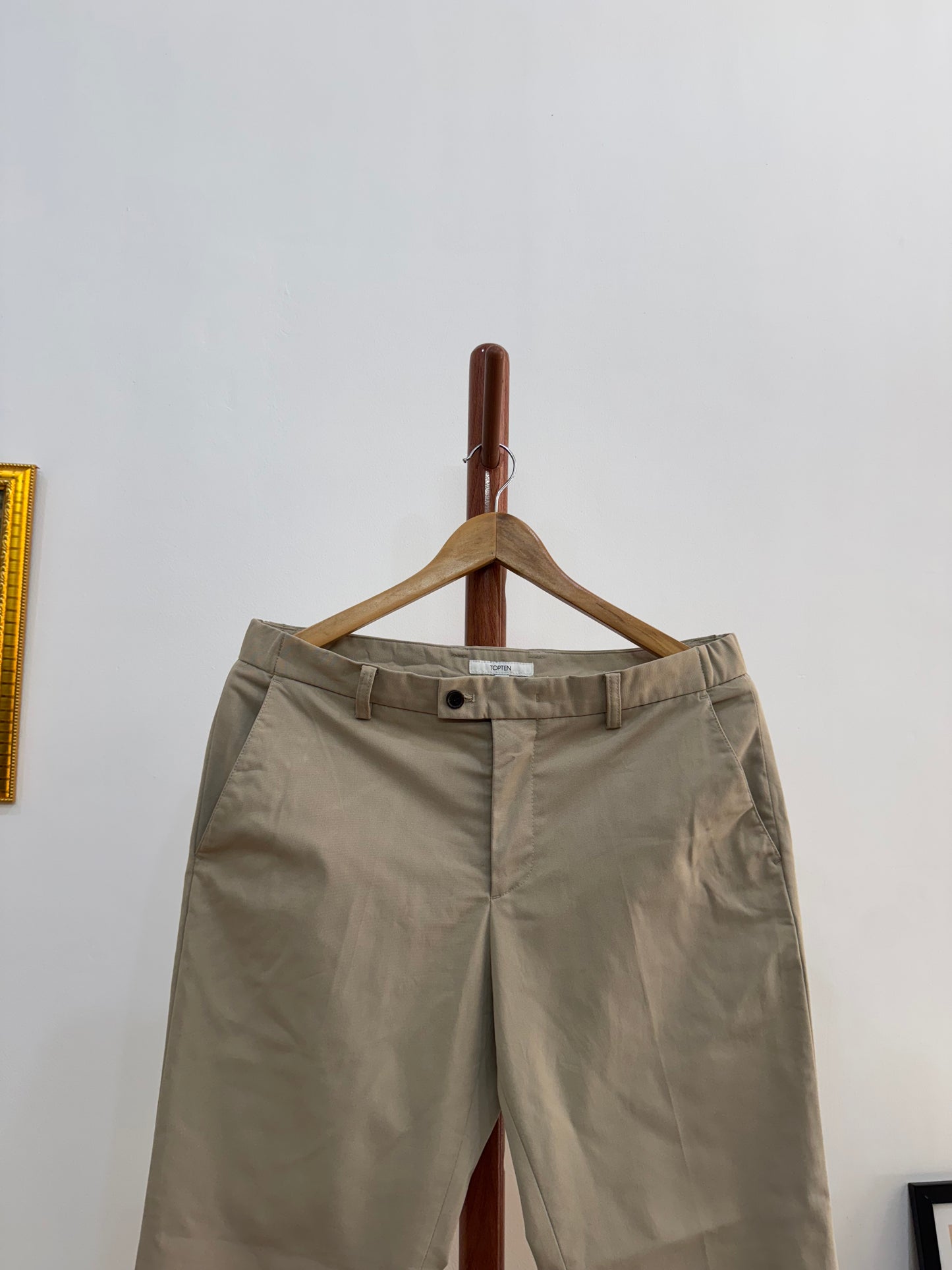 Brown Beige Tailored Fit Trouser