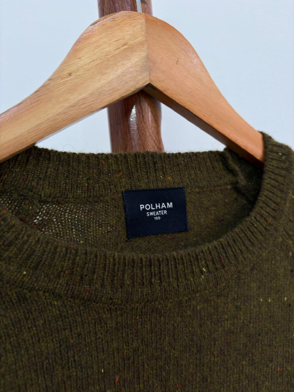 Polham' Green Textured Aztec Sweater